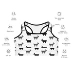 Goat Print Sports Bra – Stylish, Supportive & Comfortable
