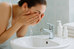 washing face