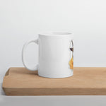 White glossy mug