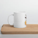 White glossy mug