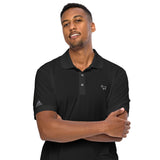 Black adidas polo