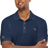 Blue adidas polo shirt