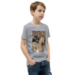 Boys Youth Short Sleeve T-Shirt – "Goat Hugs" Edition Soft, Comfy & Adorably Fun
