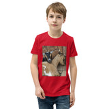 Boys Youth Short Sleeve T-Shirt – "Goat Hugs" Edition Soft, Comfy & Adorably Fun