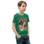 Boys Youth Short Sleeve T-Shirt – "Goat Hugs" Edition Soft, Comfy & Adorably Fun