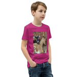 Boys Youth Short Sleeve T-Shirt – "Goat Hugs" Edition Soft, Comfy & Adorably Fun