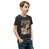 Boys Youth Short Sleeve T-Shirt – "Goat Hugs" Edition Soft, Comfy & Adorably Fun